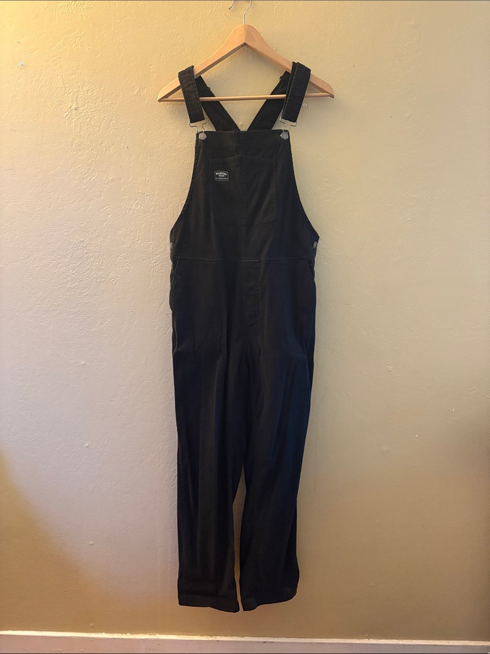 Wildfang Black Cotton Overalls - Relaxed Fit Jumpsuit